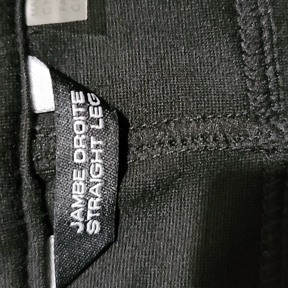 Women's like new black Point Zero pants zip side pockets size 15 straight leg - Picture 9 of 13